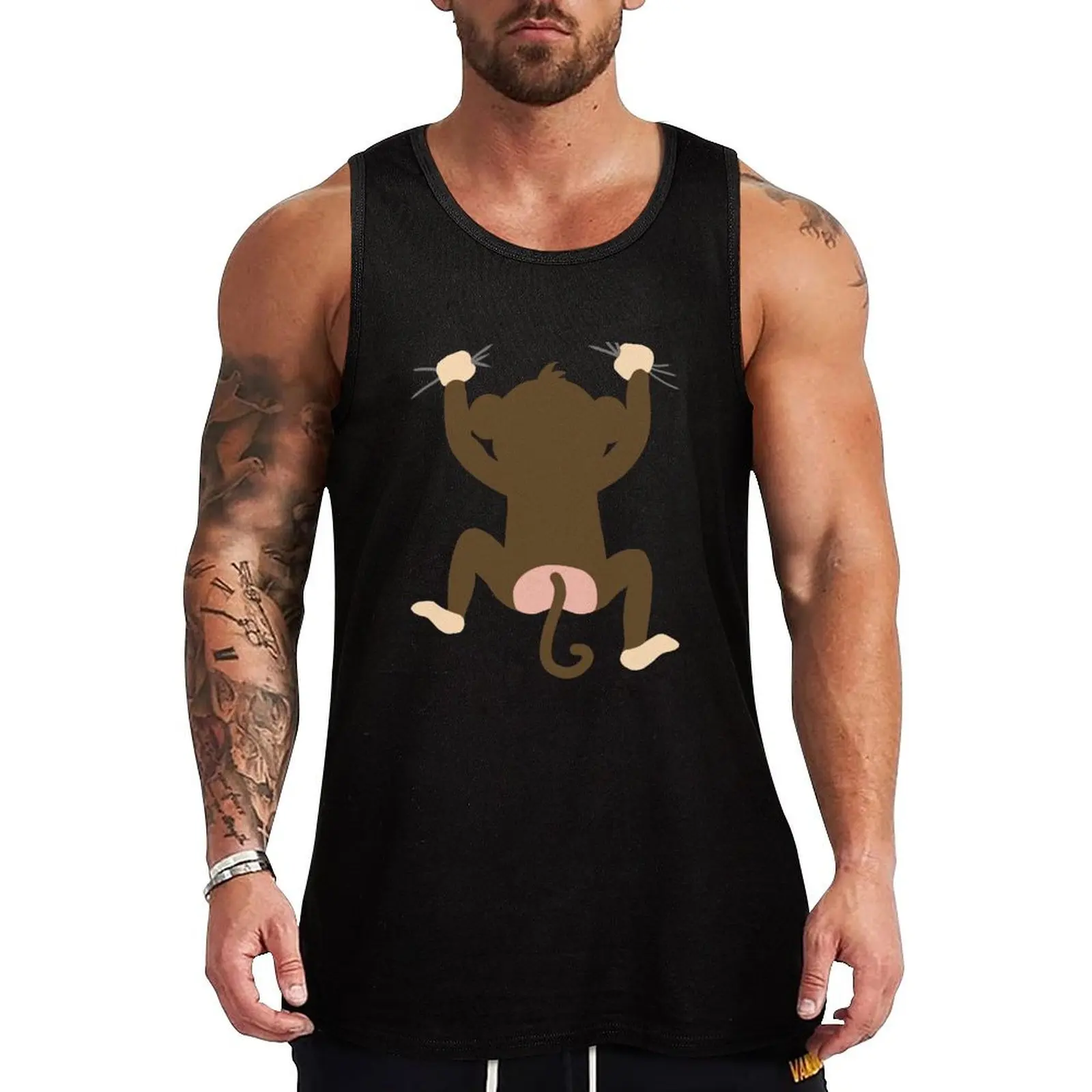 

Monkey Hug / Monkey on your back Tank Top Vests vest men bodybuilding man