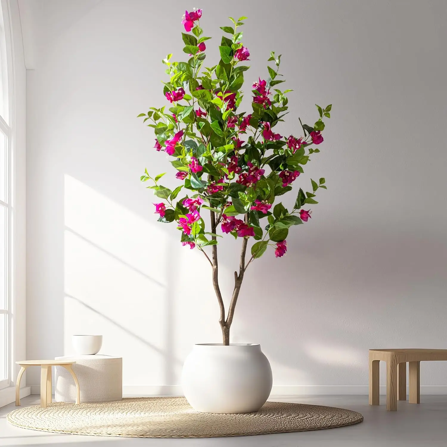 

5 футов искусственное дерево Bougainvillea искусственное дерево с высоким горшком поддельные деревья Bougainvillea для наружного использования в помещении реалистичные искусственные горшки