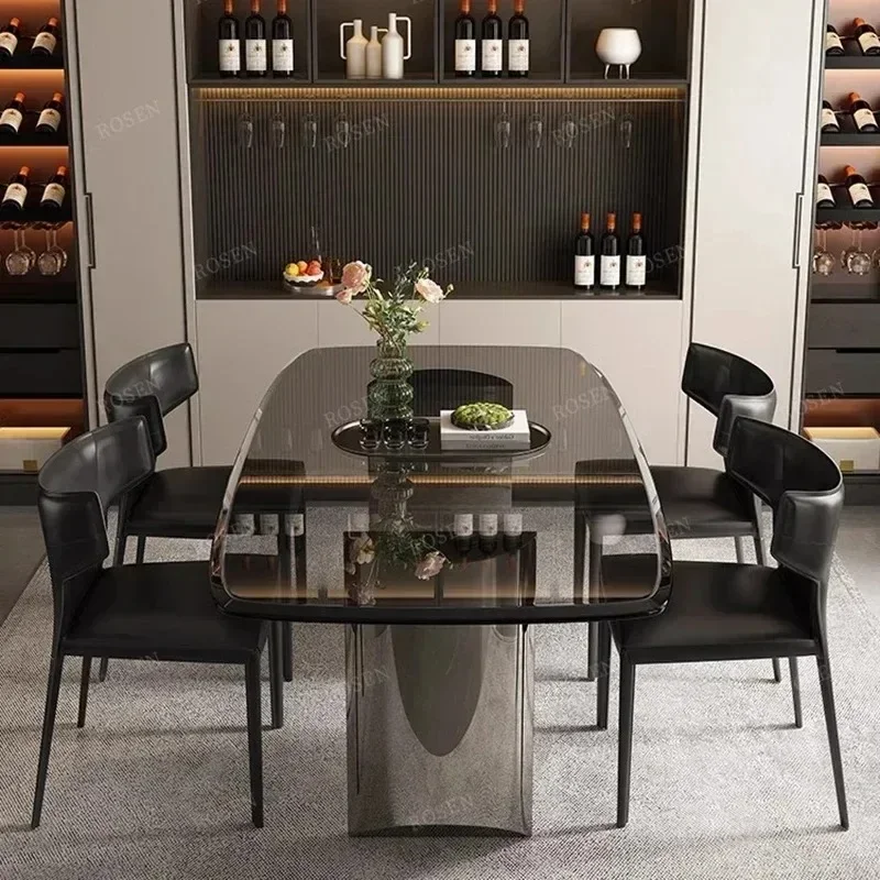 Dinner Kitchen Table Coffee Desk Glass Mesa Lateral Table Pool Bedside Study Mesa Comedor Dining Room Table And Chairs Set