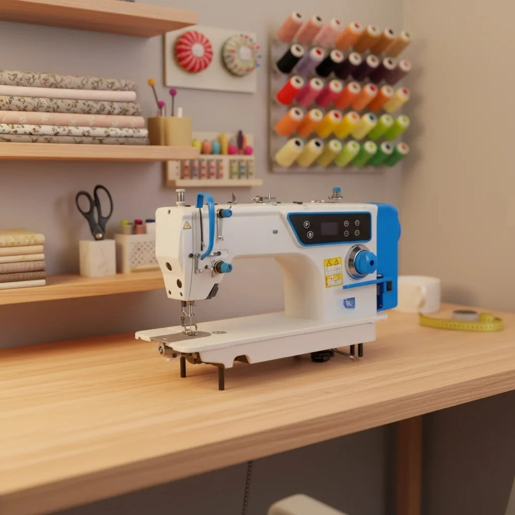 Máquina de Coser Industrial de Alta Velocidad con Accionamiento Directo, Adecuada para Coser Camisas y Trajes