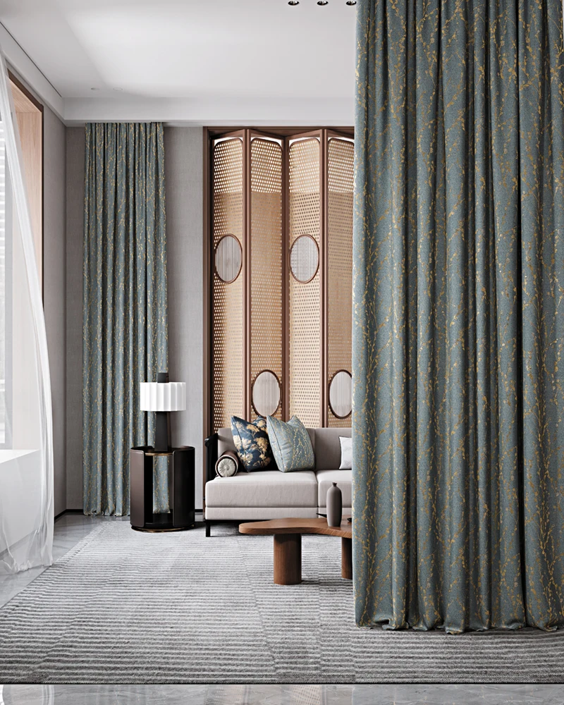 

Custom Luxury Velvet Fabric Living Room Curtains Vintage Blackout Window Shade for Home Hotel Hospital with Elegant Decor