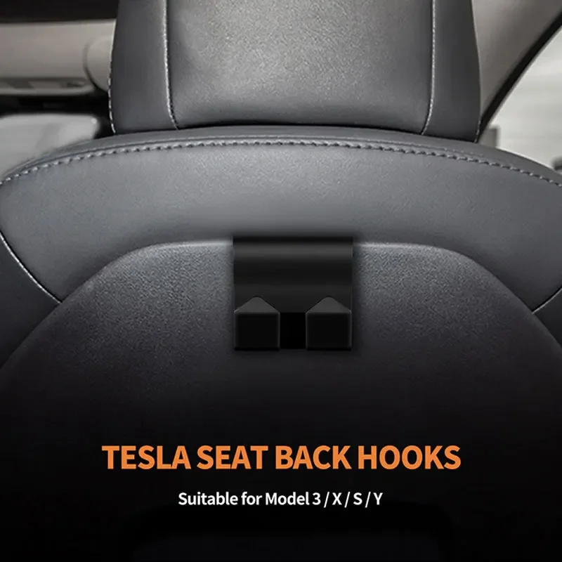 For Tesla Model 3 Y Seat Headrest Hook Car Hanger Hoder Bag Purse Mount Storage For Tesla Model Y 3 Accessories Decors