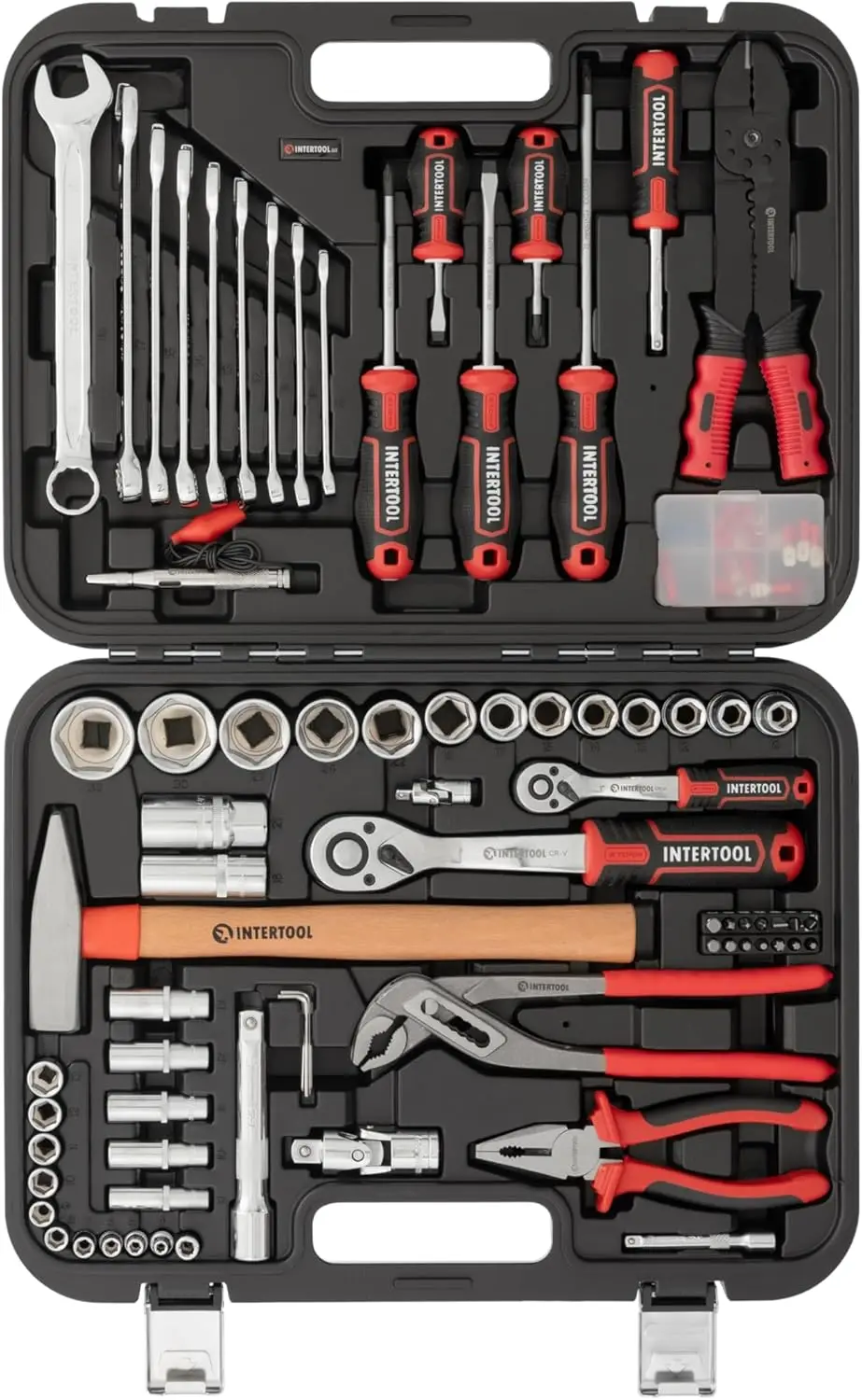 

100-Piece Professional Tool Kit with Sockets, Wrenches, Screwdrivers for Car Repair and Home DIY Projects