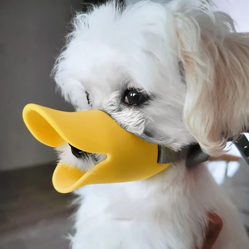 Dog Muzzle Silicone Duck Muzzle Mask for Pet Dogs Anti Bite Stop Barking Small Medium Large Dog Mouth Muzzles Pet Dog Supplies