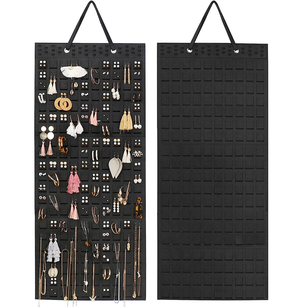 

Extra Large Earrings Organizer for 380 Pairs Earring Holder Display Hanger Wall Jewelry Storage Necklace Collections Big Bags