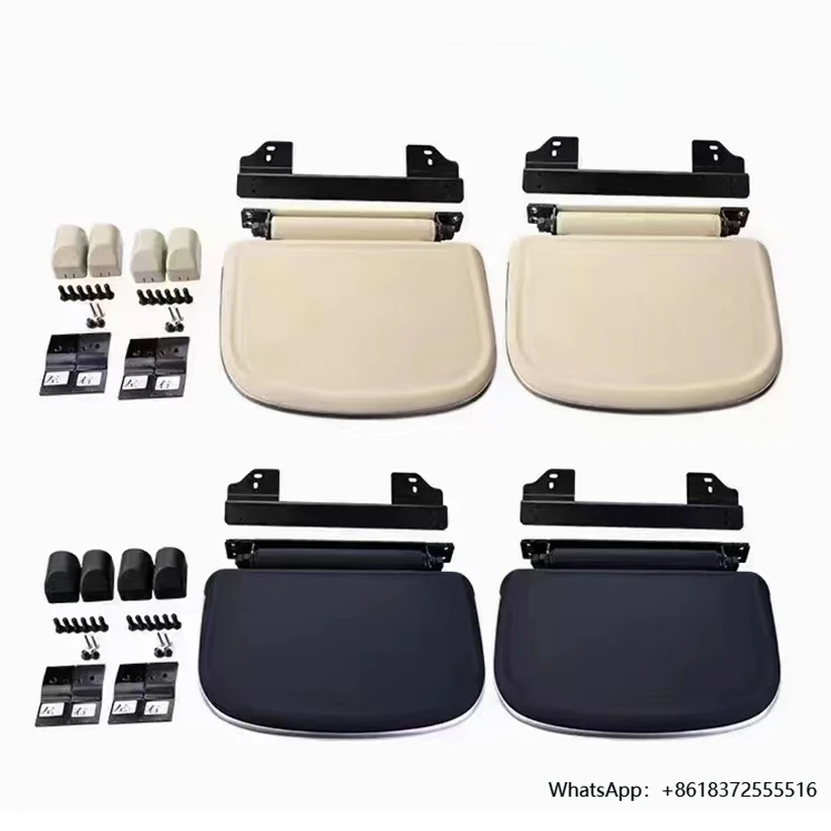 

daBlack Beige 180 Degree Adjustable Car Footrest for Alphard