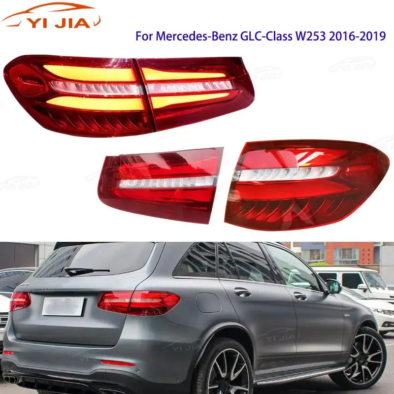 LED Tail Light For Mercedes-Benz GLC-Class W253 GLC200L GLC260L GLC300L 2016-2019 LED Rear Taillight Assembly Brake Light