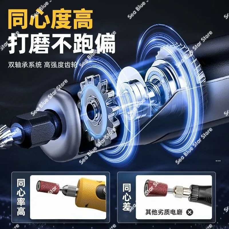Multifunctional electric grinder small, grinder jade polishing, engraving tools household mini electric drill