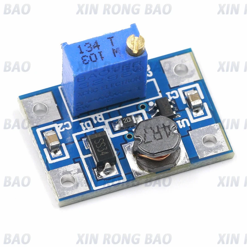 2-24V to 2-28V 2A DC-DC SX1308 Step-UP Adjustable Power Module Step Up Boost Converter for DIY Kit