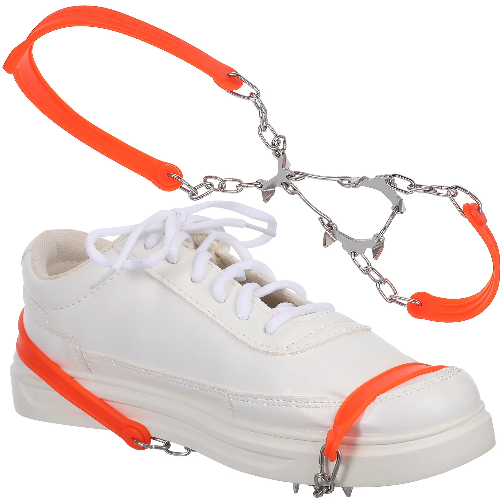 

2Pcs Ice Crampons Shoe Chains Premium Anti-Slip Traction for Hiking Fishing Climbing Outdoor Winter Safety Shoe Chains