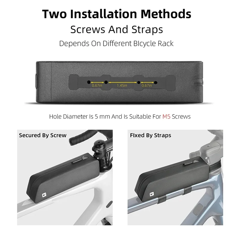 

Rhinowalk Bike Frame Bag Waterproof Bicycle Front Tube Bag Cycling Storage Bag For MTB Road Bike Pack Accessories