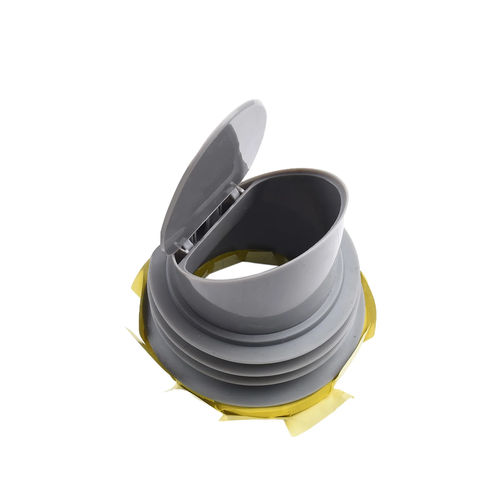 Toilet Wax For Ring Flange with Integrated Check Valve for Reliable Connection to Cast Iron or PVC Drain Pipes