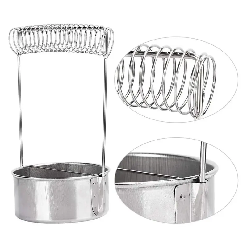 EYFL-Paint Brush Washer,Stainless Steel Brush Washer For Painting, Paint Brush Cup,With Wash Tank Filter Screen Holder Spring