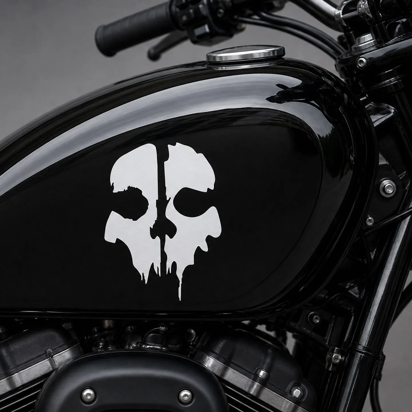 Dripping Skull Motorcycle Decal Sticker for Pop110i  Biz125 CG160 NXR160 PCX160 Bros Lander250 CB300F Twister Factor150 XRE 190