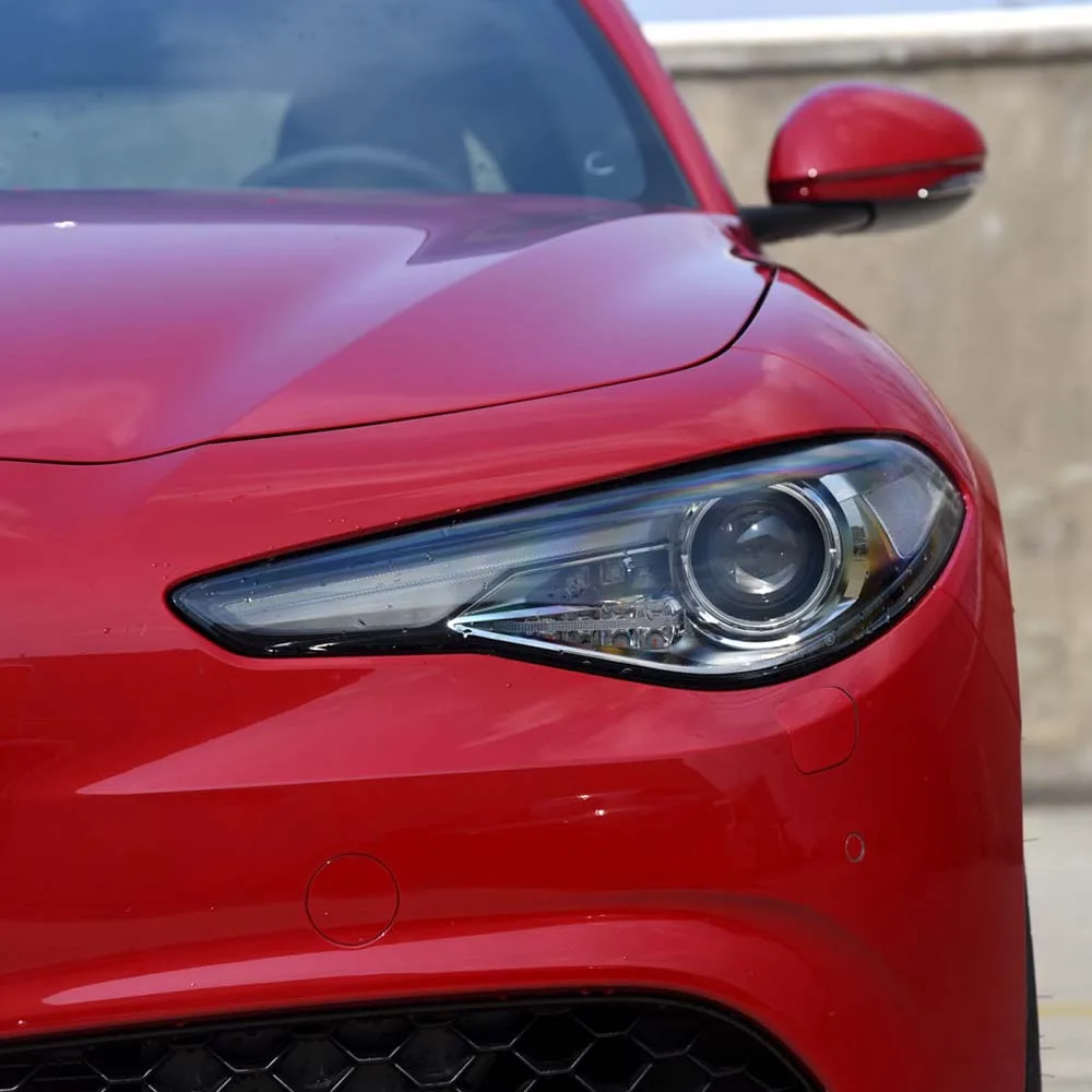 علبة مصباح تلقائي سيارة شفافة عاكس الضوء غطاء مصباح الجبهة غطاء المصباح زجاج عدسة قذيفة ل ألفا روميو جوليا 2015 - 2022