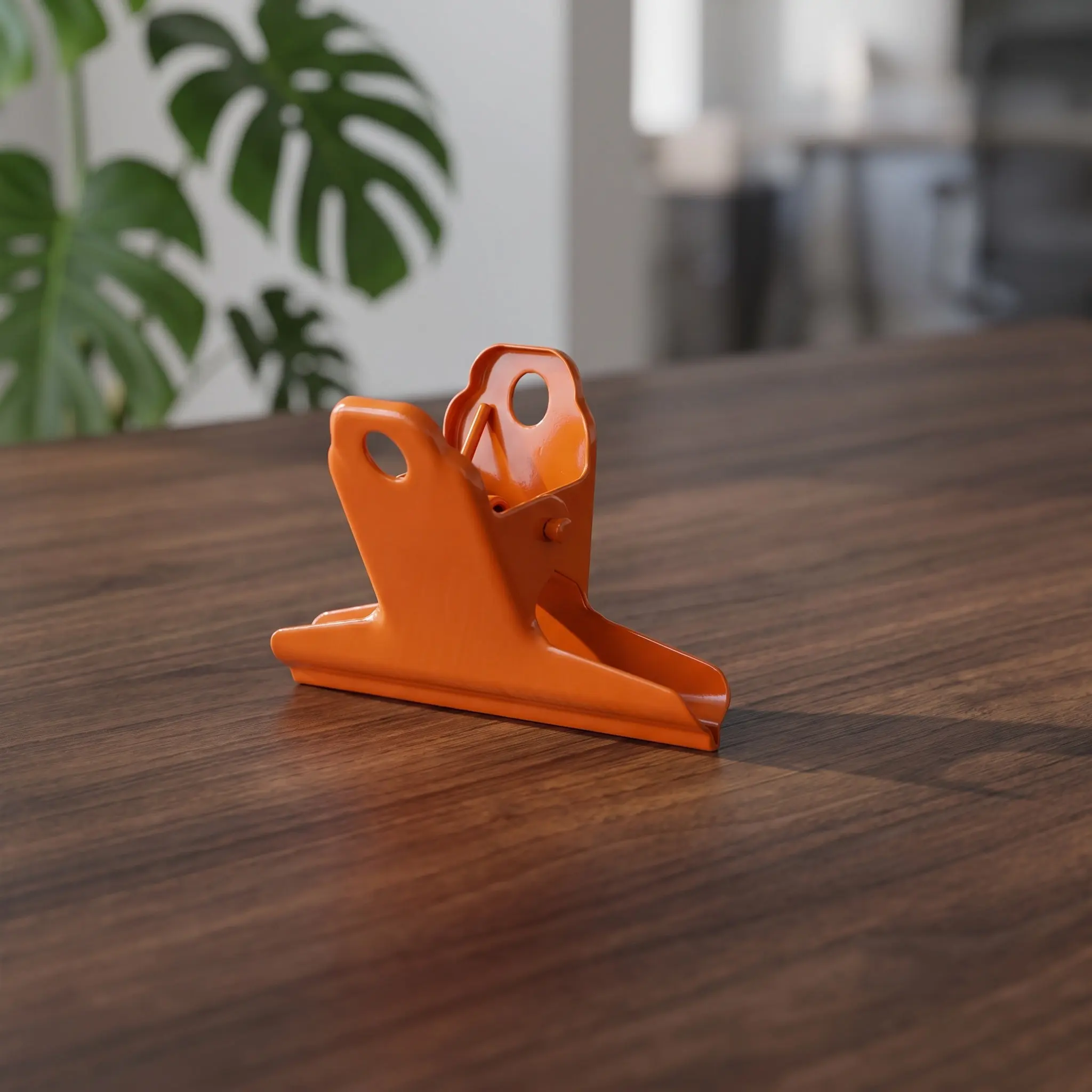 2Pcs Orange Large Metal Hinge Clips 3 Inch Heavy Duty Document Clips Office Paper Clamp File Organizer School Stationery