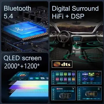 Autorádio s Androidem 15 pro Peugeot 206 T13 T16 T12 1998-2012, GPS, multimediální přehrávač, navigace, bezdrátový CarPlay, hlavní jednotka, 360° kamera, BT 8 nejlepší prodej Multimédia Peugeot 206 Plus - №8