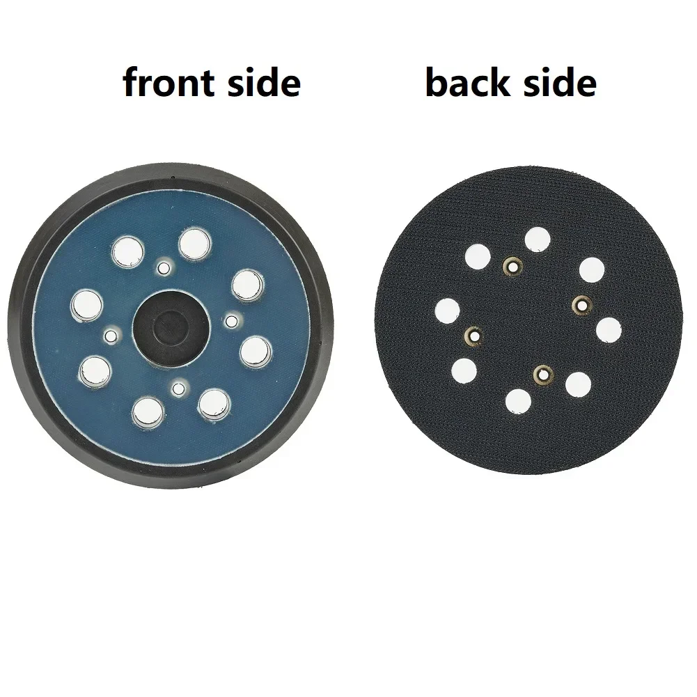 Almohadilla de lijado de 5 pulgadas y 125mm, almohadilla de pulido con gancho y bucle, 8 agujeros de cubierta antipolvo para lijadora Orbital, piezas de herramientas eléctricas, 1 Uds.