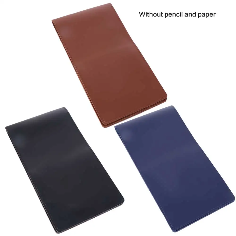 بو الجلود جولف النتيجة كتاب أسود براون ساحة كتاب جولف حامل بطاقة النتائج 3 ألوان المدمجة النتيجة دفتر عشاق الغولف