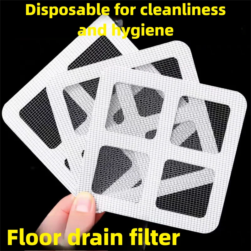 

Sink Filter Screen Bathroom Sink Hair Filter Disposable Shower Drain Hair Catcher Bathtub Bathroom Kitchen Anti-Blocking Mesh