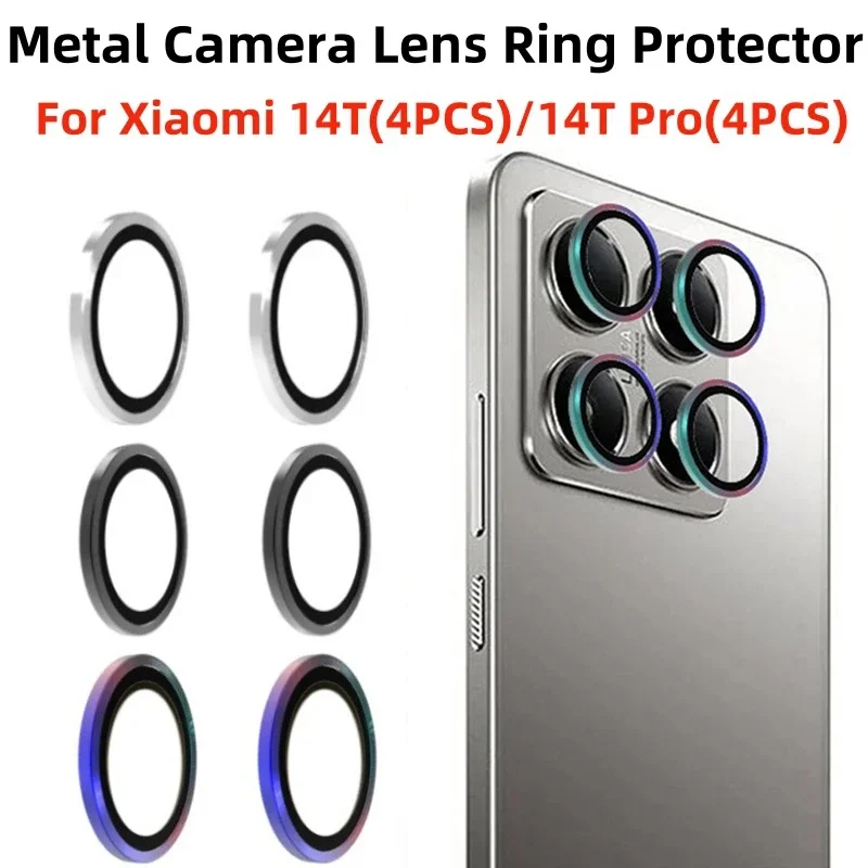 

1Set Ultra HD 3D Curved Tempered Glass Camera Protector Film For Xiaomi 14 T Pro Anti-scratch Metal Lens Cover Phone Accessorios