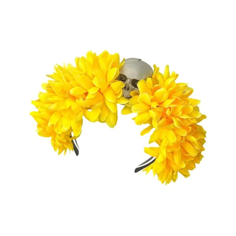 

31BB Женская мода аксессуар для волос пауки цветок ободок для волос для Хэллоуина тематические вечеринки праздничный реквизит