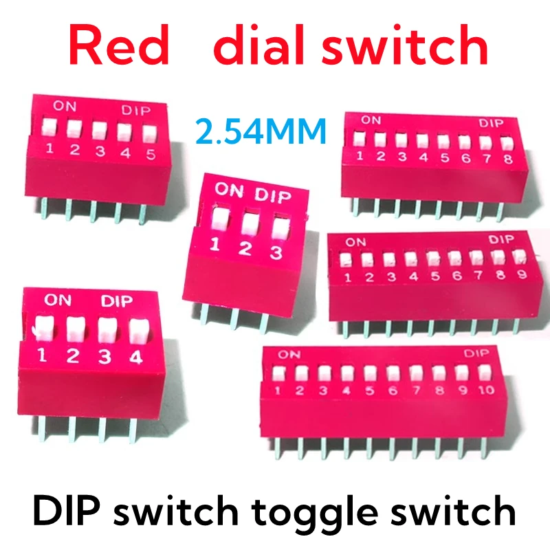 Dip Switch Red DS-1…
