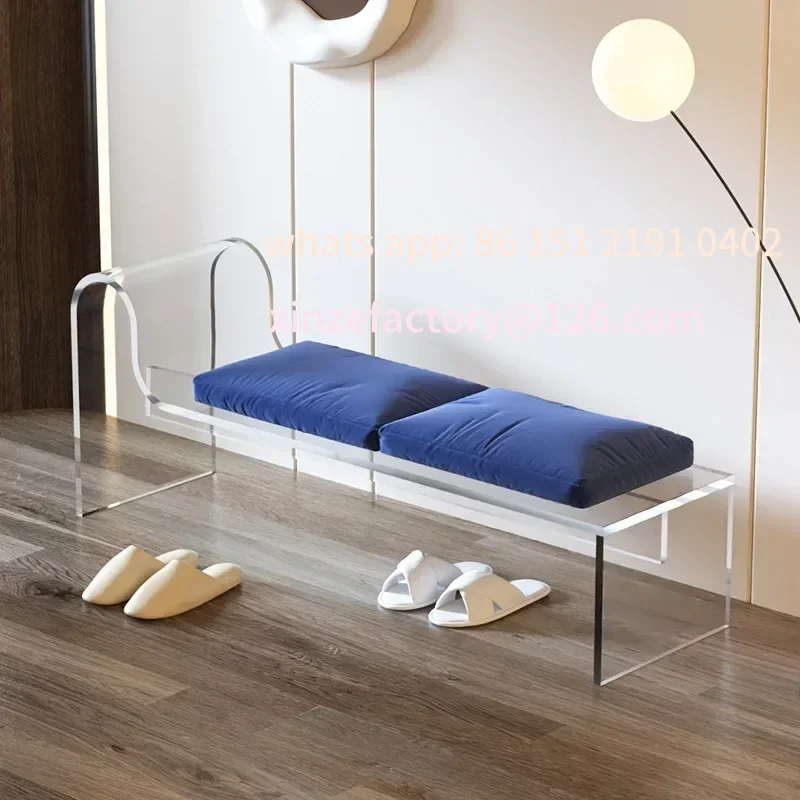 

Customizable Furniture Bench Stool Nordic Home Doorstep Transparent Shoe Changing Stools Bedroom Cloakroom