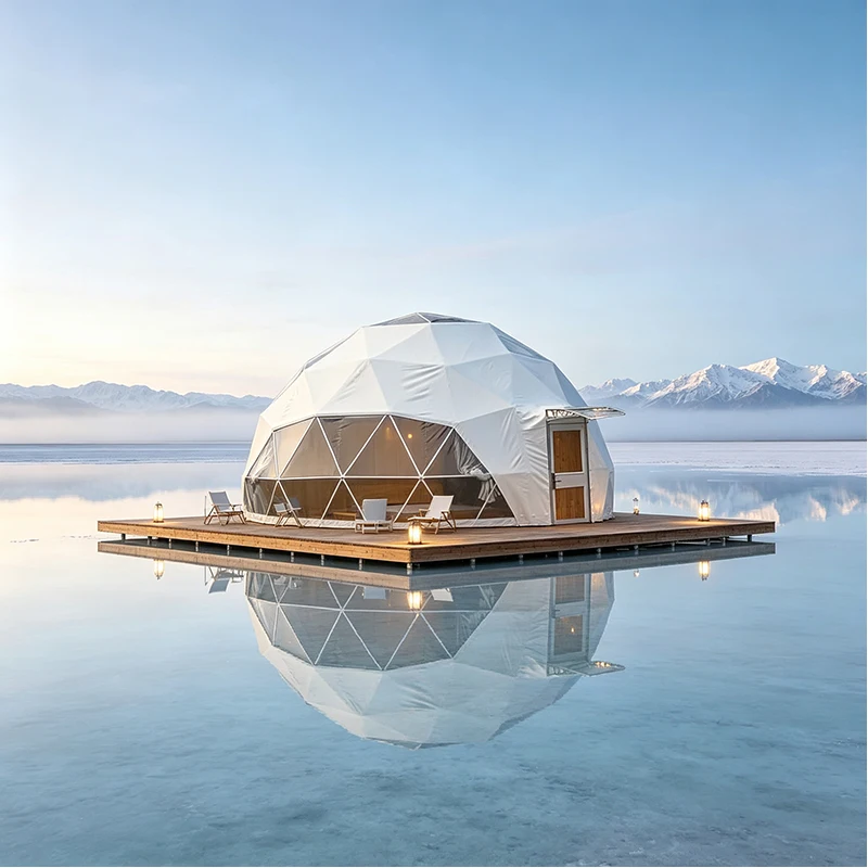 Luxury Panoramic Dome Tent Geodesic Structure Dome House for Resort Camping Hotel System with Tourism Accommodation