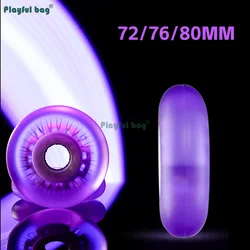 Patín línea LED 80mm – Ruedas Brillantes nocturno verde azul púrpura