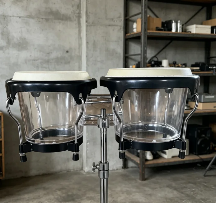 Classic Percussion Bongo Drums With Stable Tone and Structure