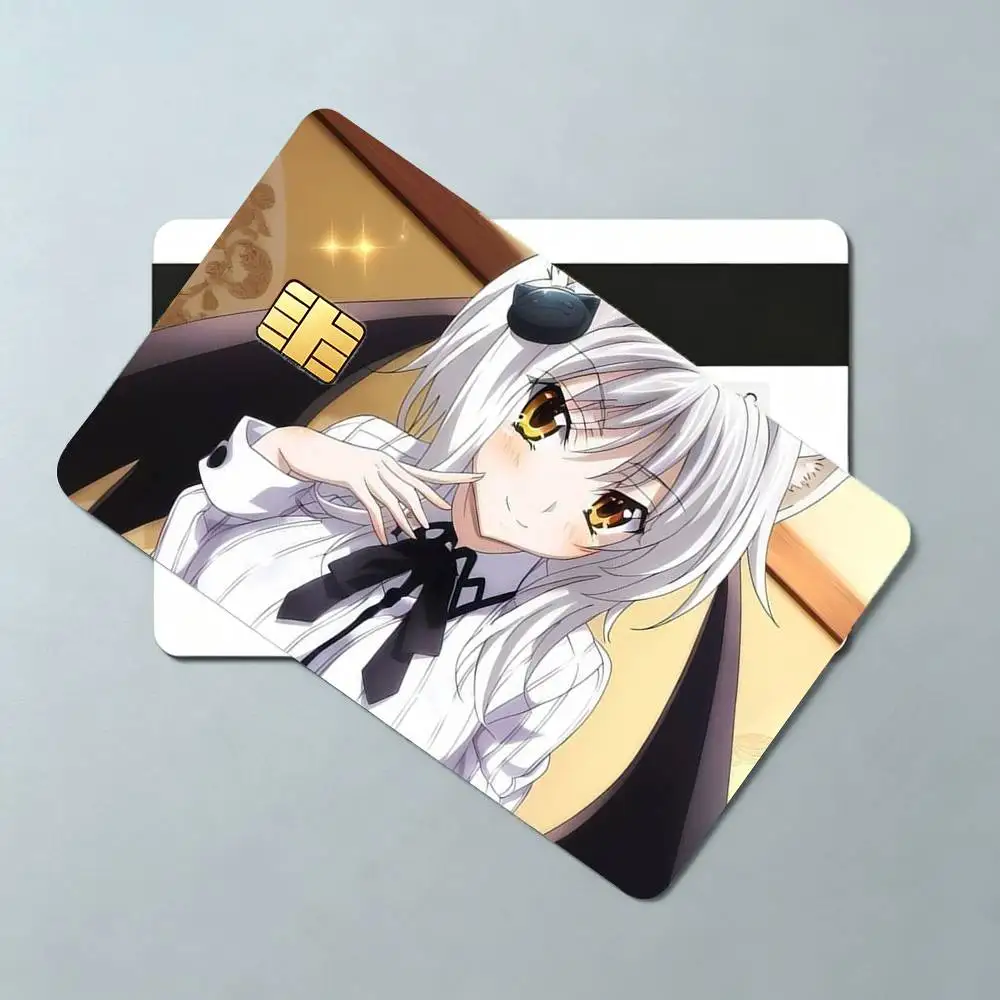 CUTE High School DxD Koneko T-Toujou 4pcs 1Set Card Stickers Small Waterproof Chip 4PCS Card Sticker