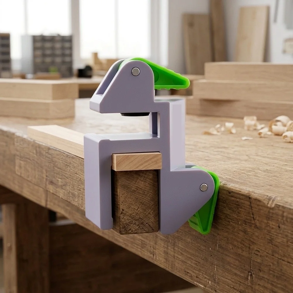 2pcs Cabinet Clamp, Adjustable Quick‑Release Woodworking Installation Tool Portable Wardrobe Scriber Mounting Fixture