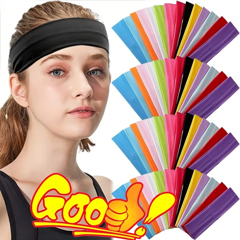 

Summer Running Yoga Hairbands Sports Absorb Sweat Elastic Headbands for Women Makeup Hair Accessories Fitness Elastic Hair Bands