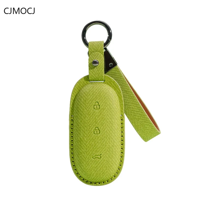 For Li Auto L7 L8 L9 Key Case Cover, PU Leather Protective Car Key Fob Shell, Shockproof Smart Keychain, Li Auto Accessories