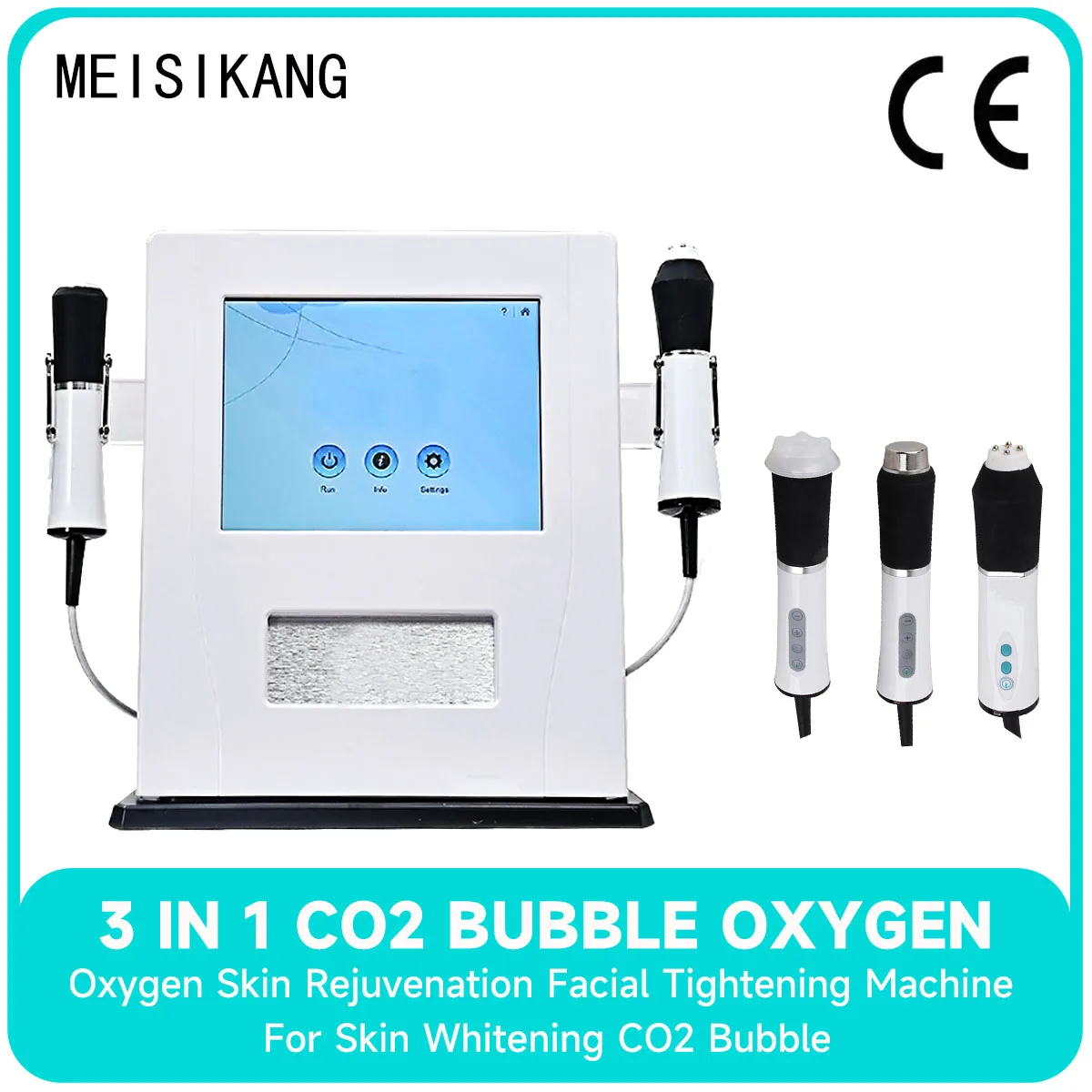 MEISIKANG 3 IN 1 Gezicht Diepe Reiniging Hydraterende CO2 Zuurstof Bubble Machine Huidverjonging Gezichtsverstrakking hydrafacial professional bellenblaasmachine hydrofacial professional machine aquapeeling machine