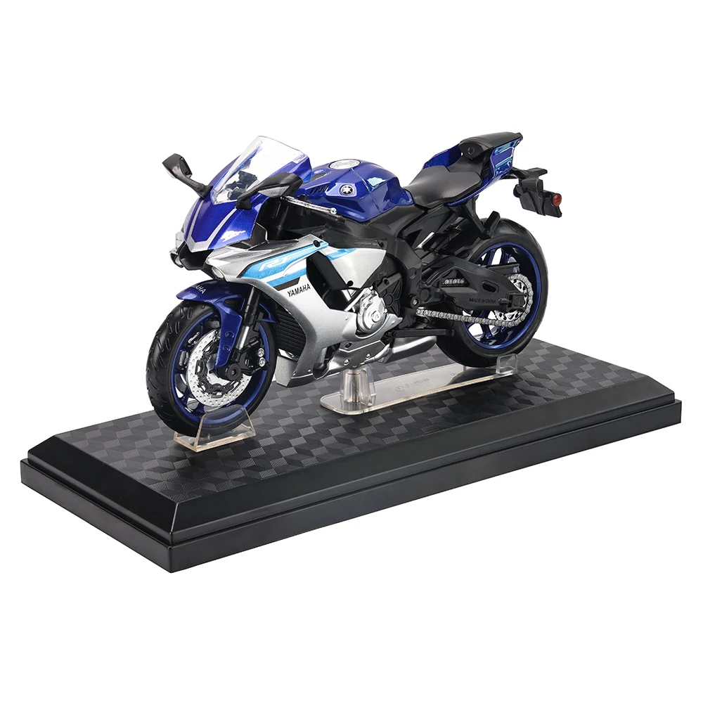 CCA 1:12 Yamaha YZF-R1 Alloy Motocross Licensed Motorcycle Model Toy Car Collection Gift Static die Casting Production