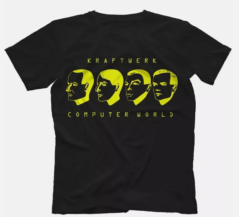 Computer Cotton Kraftwerk Black Men T-shirt All Size