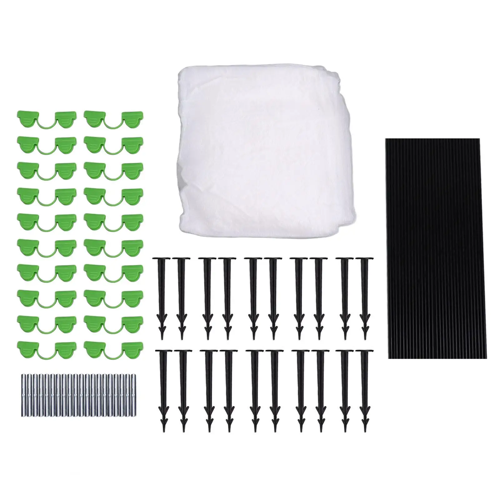 

Durable Greenhouse Hoops Grow Tunnel Kit Polyethylene Glass Fiber for raised Bed Support Frame Set Garden Row Cover Protection