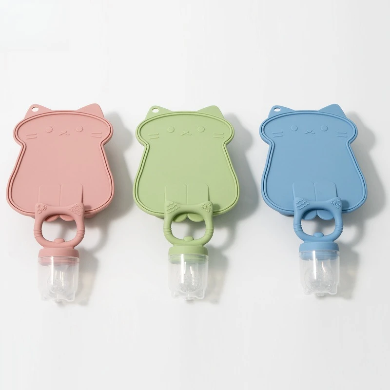 Food Grade BPA Free Baby Silicone Fruit Feeder Nibbler, Infant Teething Toy for Fresh Fruit Vegetable Supplementary Feeding