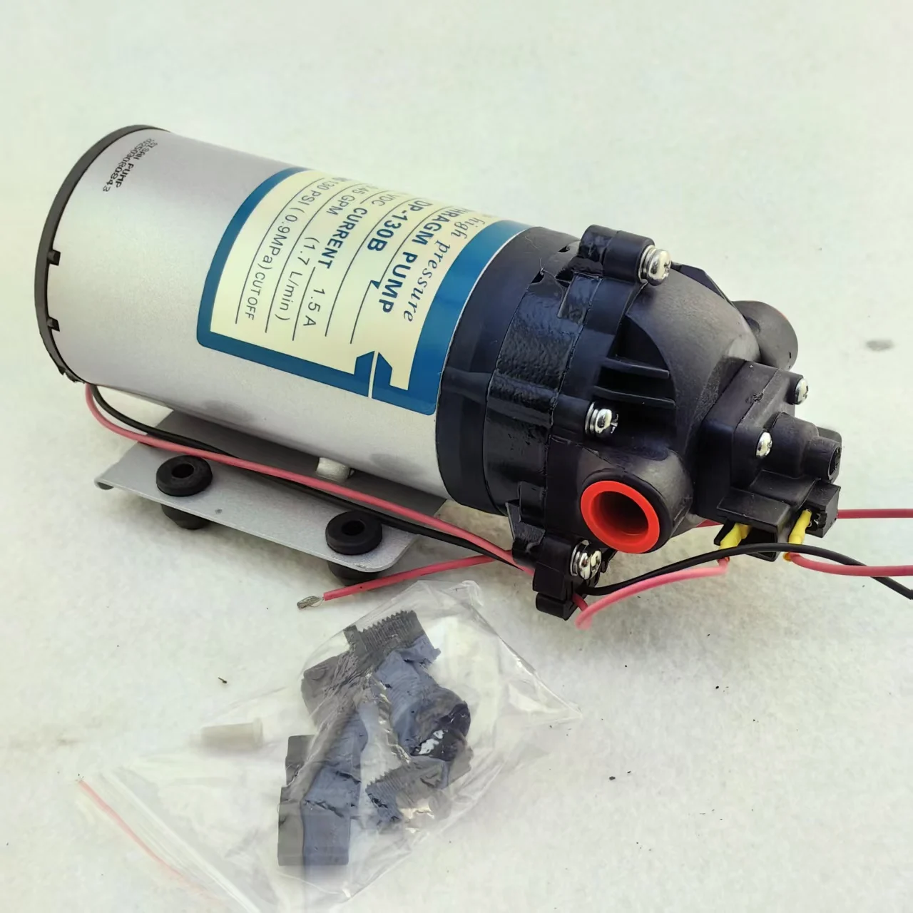 DC 12v 24V 15W 1.7LPM 130psi Yüksek Basınçlı küçük su pompası basınç şalteri diyaframlı pompalar 5m kendinden emişli pompa
