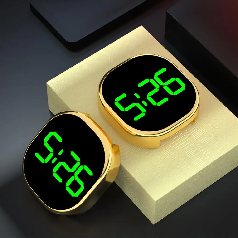

Car Clock Luminous Automotive Electronic Clock Internal Stick-On Digital Watch with Touch Switch Large LED Display Auto Ornament