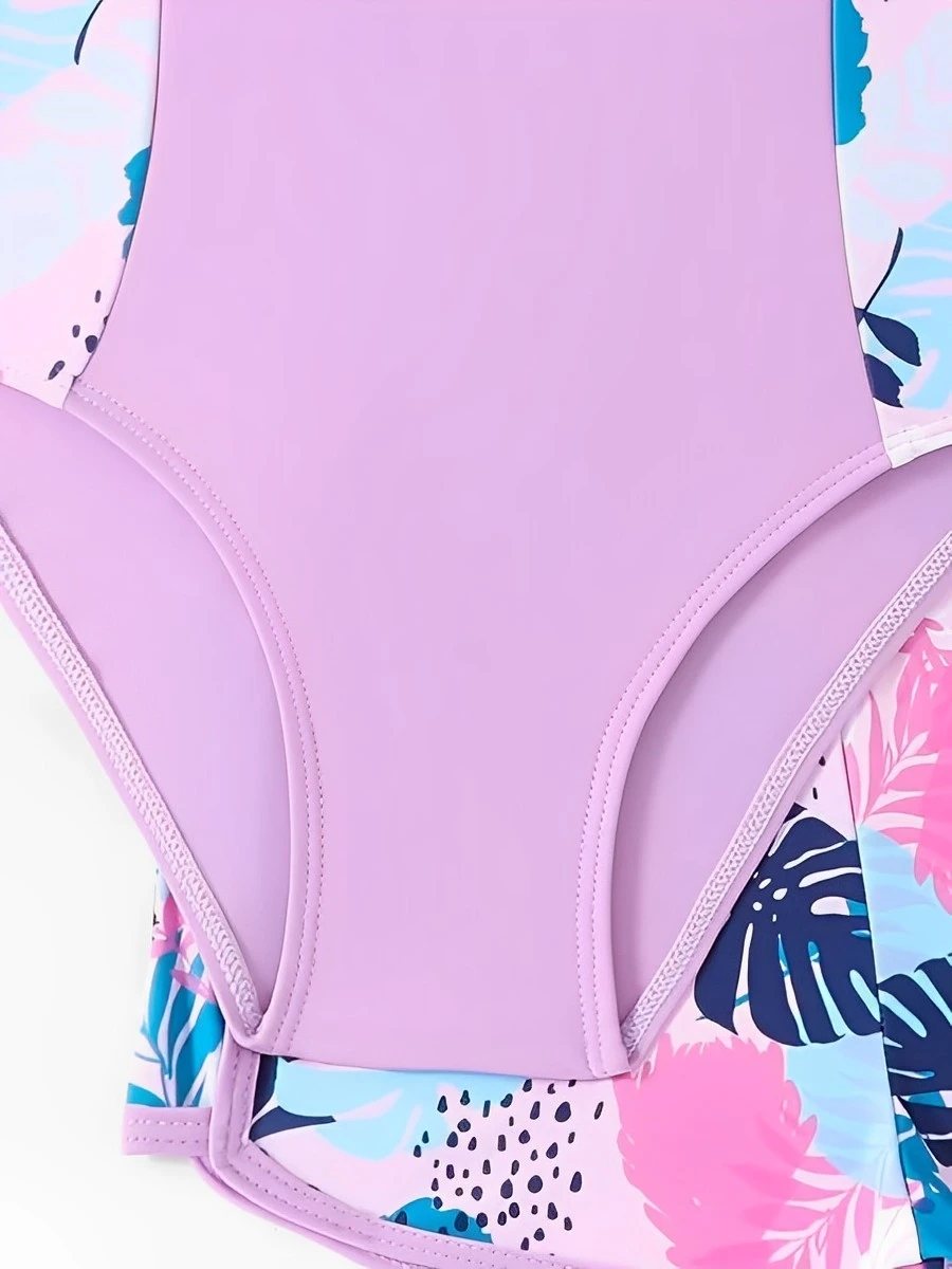 2026 Girls Swimsuit One Pieces With Shorts Kids Swimwear Female Children\'s Bathers Bathing Swimming Swim Suit Summer Beachwear