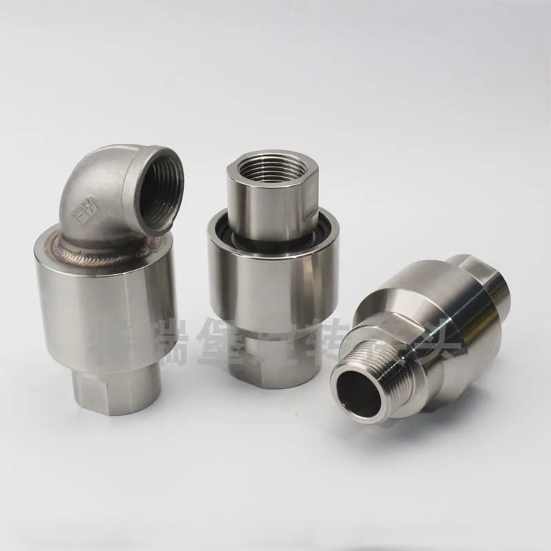 (Suitable for Dubolin 55/57 rotary joint 360 degrees) Universal brass high-speed universal cooling water rotary joint