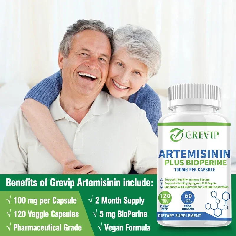 Artemisinin 100mg - Improve The Body\'s Immune System and Help Repair Healthy Cells, Anti-Aging