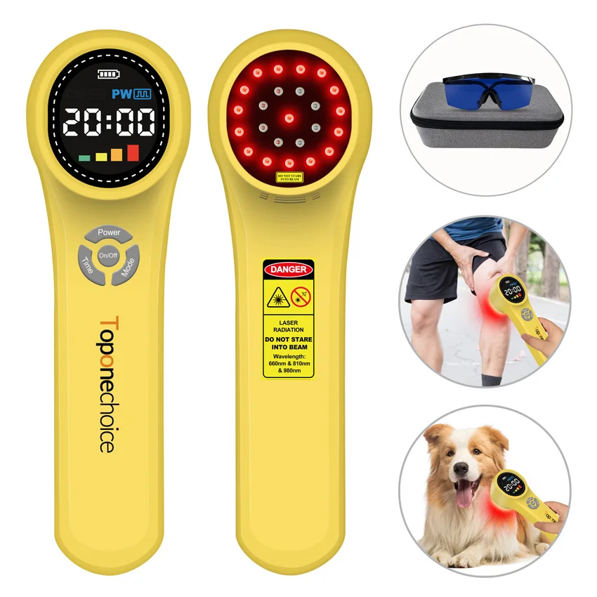 

LLLT Laser Therapy Device 660nm 810nm 980nm 1760mW for Body Pain Therapeutic Cold Laser Red Light Physiotherapy Equipment