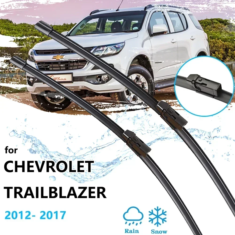 For Chevrolet TrailBlazer Holden Colorado 7 MK2 2012~2017 Wiper Blades Brushes Arm Car Accessories Windscreen Window Replacement