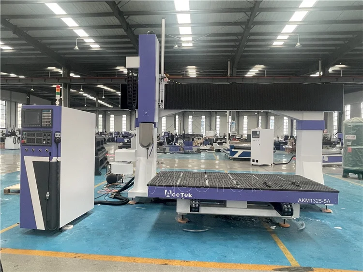 Large Gantry Size Table Moved 5 Axis Cnc Router 3d Mould Boats Foam Wood Industrial Machine