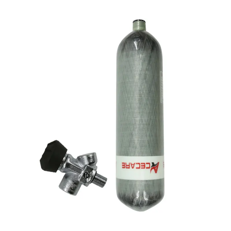 ACECARE 3L Scuba 4500Psi High Pressure Air Tank with Small Guage Valve and Filing Station