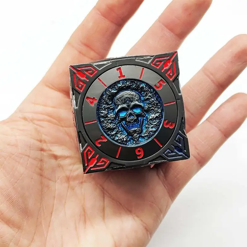 Spinner Dice Toys 7-in-1 Metal Dice Set With 3D Relief Polyhedral Roleplaying Game Dice Numbered Dice Stress Relief Toys